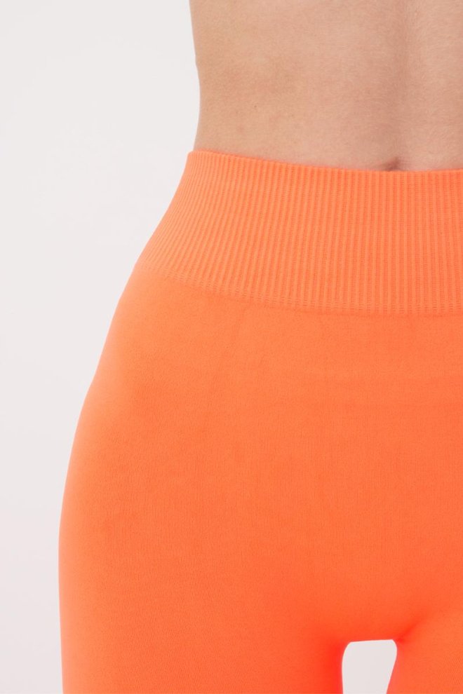 Бесшовные спортивные леггинсы из микрофибры LEGGINGS 02 Giulia (orange neon), оранжевый