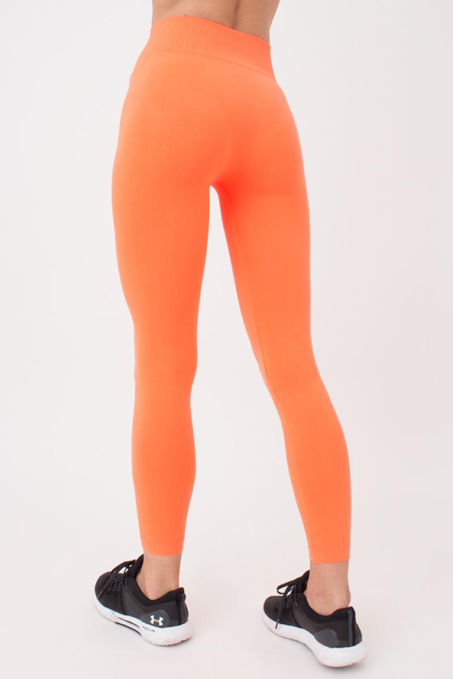 Бесшовные спортивные леггинсы из микрофибры LEGGINGS 02 Giulia (orange neon), оранжевый