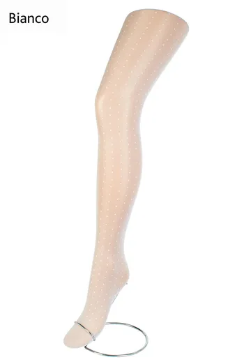 LINA 20 model 5 Дитячі колготки в дрібний горошок ТМ GIULIA (bianco) LINA 20 model 5 Дитячі колготки в дрібний горошок ТМ GIULIA (bianco)