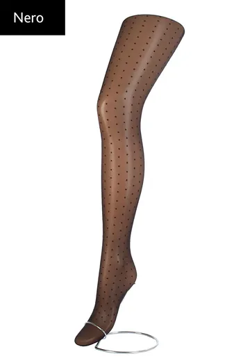 LINA 20 model 5 Дитячі колготки в дрібний горошок ТМ GIULIA  (nero)