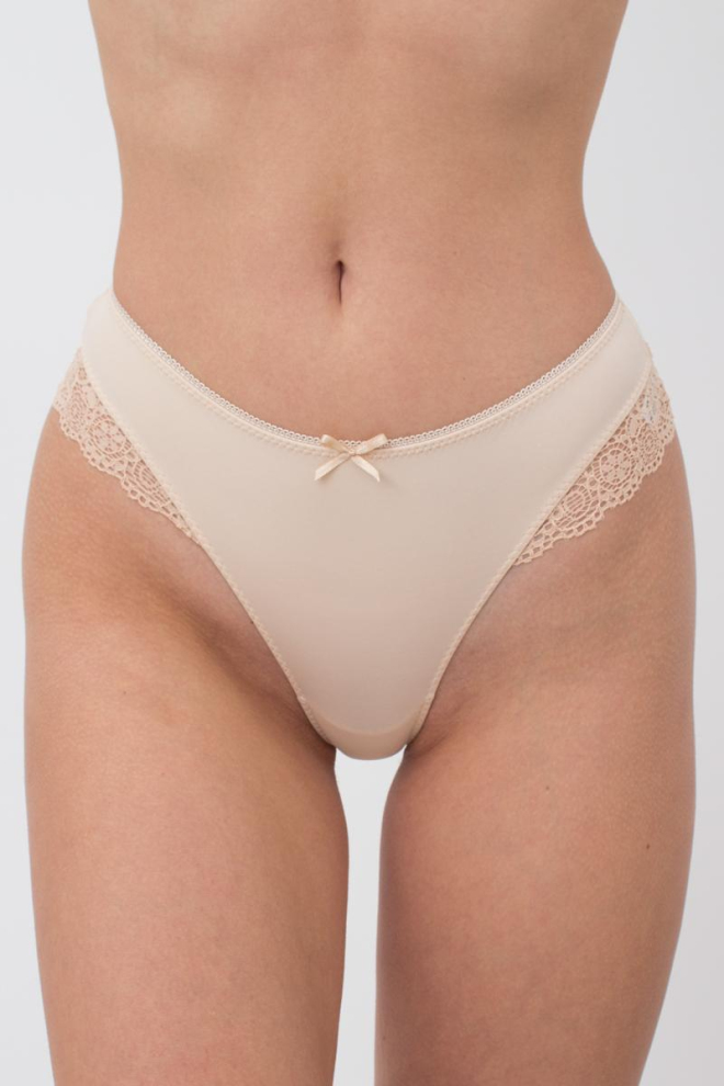Жіночі мереживні труси бразіліана Linda 2201/02 Giulia (beige)