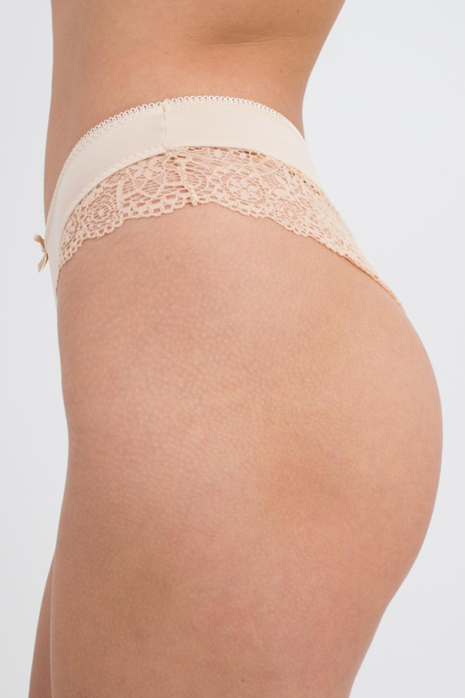Жіночі мереживні труси бразіліана Linda 2201/02 Giulia (beige)