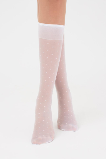 Дитячі гольфи з малюнком LNG-04 gambaletto (bianco) Дитячі гольфи з малюнком LNG-04 gambaletto (bianco)