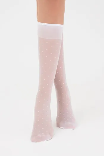 Дитячі гольфи з малюнком LNG-04 gambaletto (bianco)