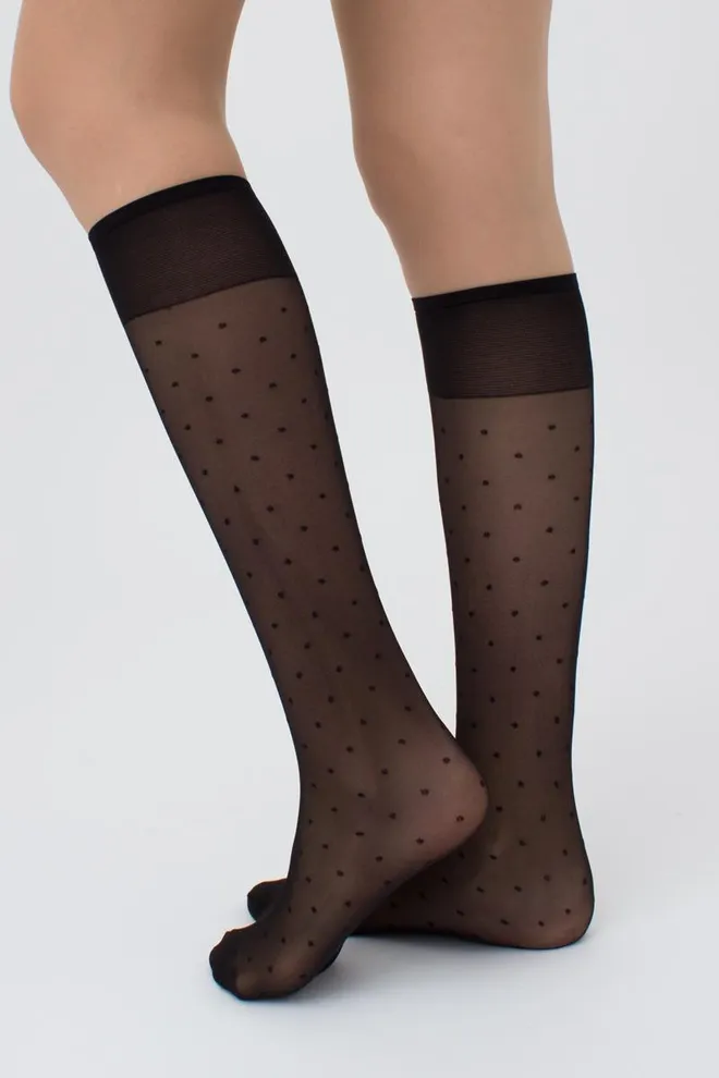 Детские гольфы c рисунком LNG-04 gambaletto (nero)