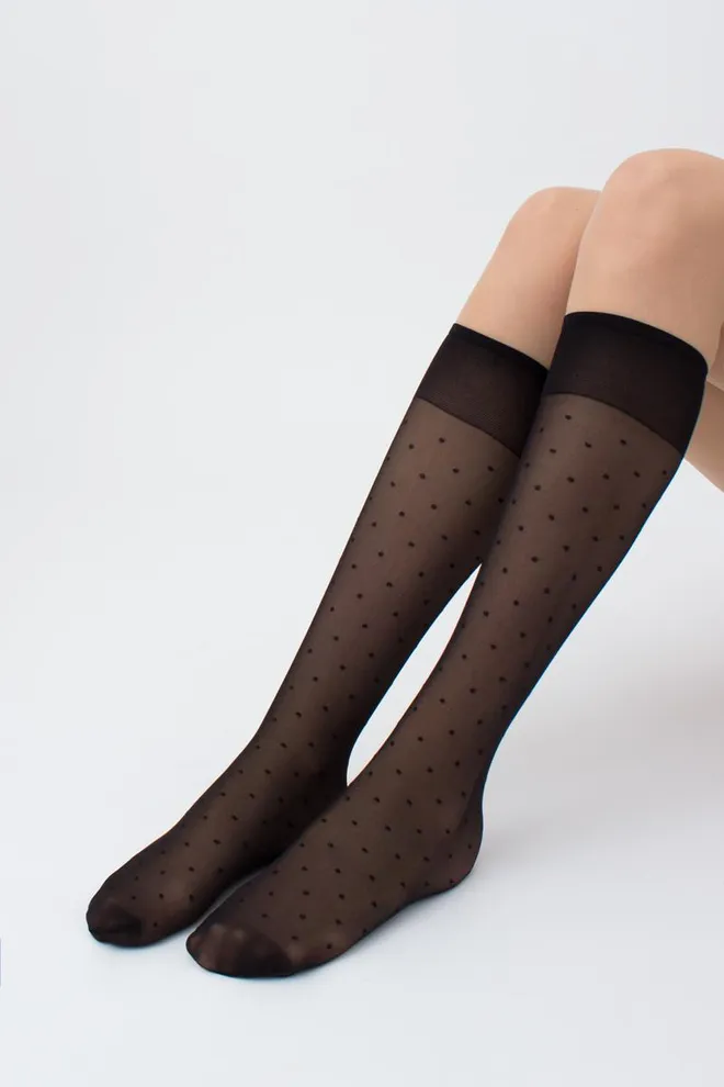 Детские гольфы c рисунком LNG-04 gambaletto (nero)