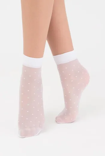 Шкарпетки дитячі капронові з малюнком LNN-04 calzino (Планшет) Giulia (bianco)