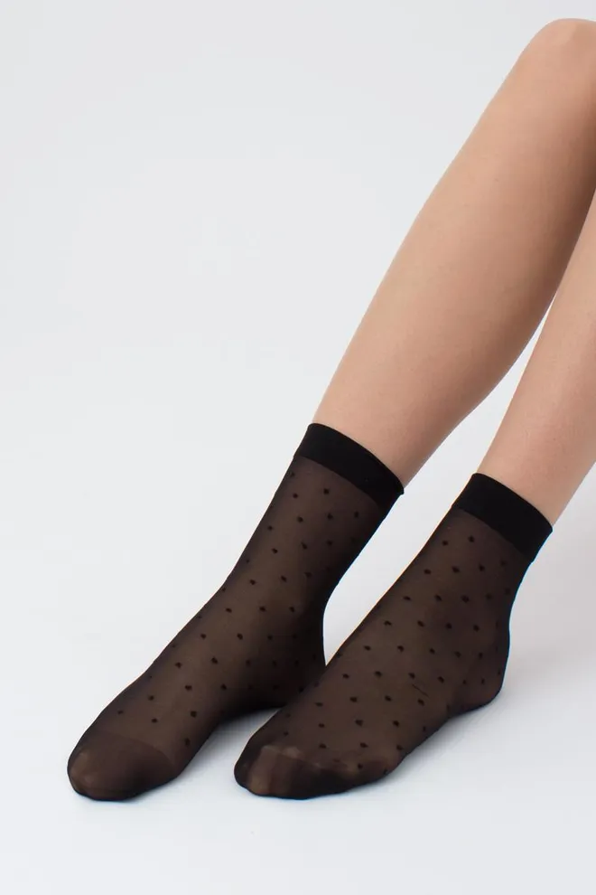 Носки детские капроновые с рисунком LNN-04 calzino (Планшет) Giulia (nero)