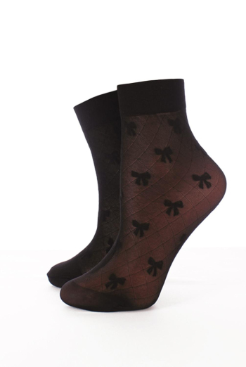 LNN-08 Дитячі ажурні шкарпетки з малюнком TM GIULIA (nero) LNN-08 Дитячі ажурні шкарпетки з малюнком TM GIULIA (nero)