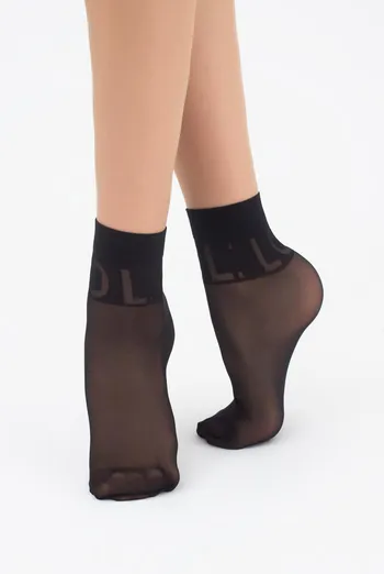 Шкарпетки дитячі капронові з написами LNN-10 Giulia (nero)