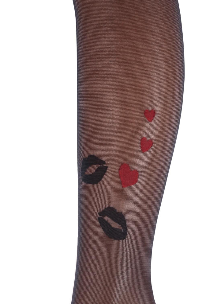Колготки з малюнком сердечко Lovers 20 den model 11 Giulia (nero)