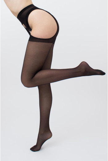 Колготки з еротичним вирізом Love chic 20 den model 1 Giulia (nero)
