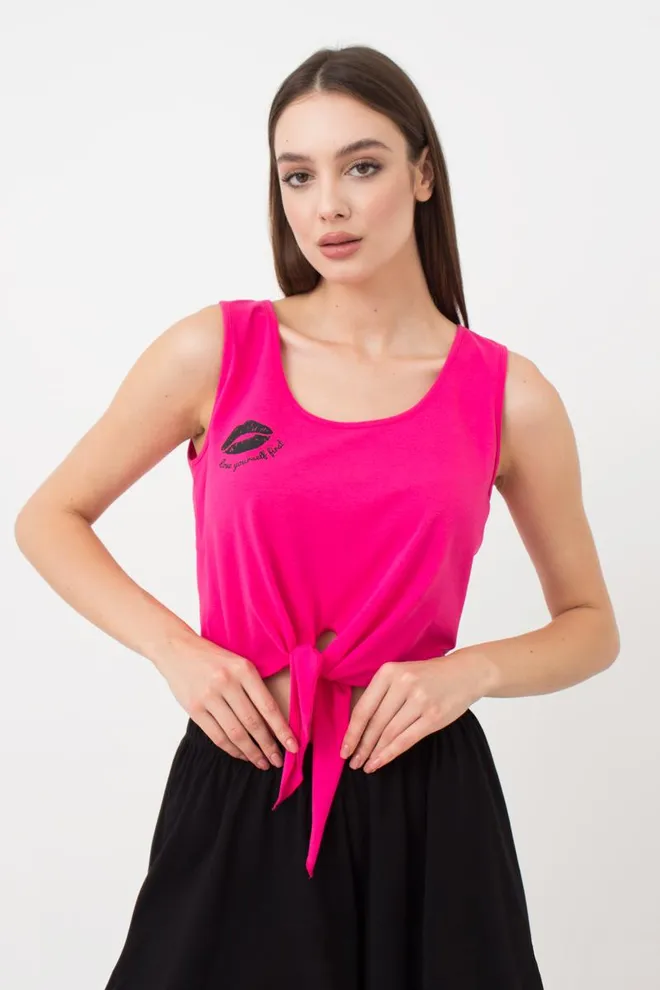 Жіноча бавовняна піжама Love Yourself 6030/010 Giulia (pink/black)