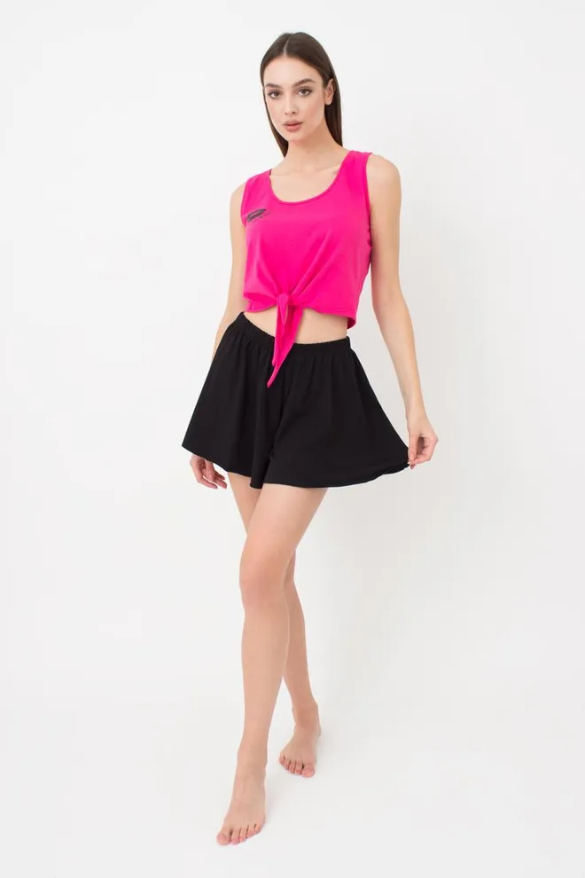 Жіноча бавовняна піжама Love Yourself 6030/010 Giulia (pink/black)