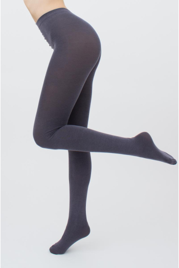 Теплі бавовняні колготки Lucky cotton 200 den Giulia (fumo), сірий Теплі бавовняні колготки Lucky cotton 200 den Giulia (fumo), сірий