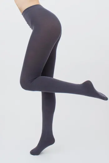 Теплі бавовняні колготки Lucky cotton 200 den Giulia (fumo), сірий Теплі бавовняні колготки Lucky cotton 200 den Giulia (fumo), сірий