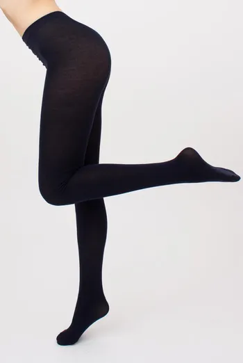 Теплые хлопковые колготки Lucky cotton 200 den Giulia (navy), синий Теплые хлопковые колготки Lucky cotton 200 den Giulia (navy), синий