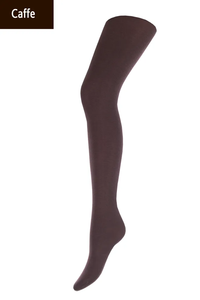 Теплі бавовняні колготки Lucky cotton 200 den Giulia (caffe)