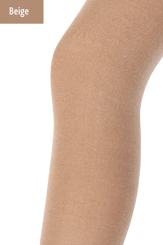 Теплі бавовняні колготки Lucky cotton 200 den Giulia (beige)
