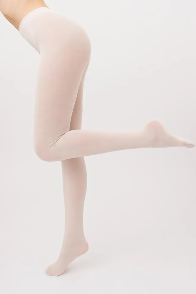 Теплі бавовняні колготки Lucky cotton 200 den Giulia (panna)