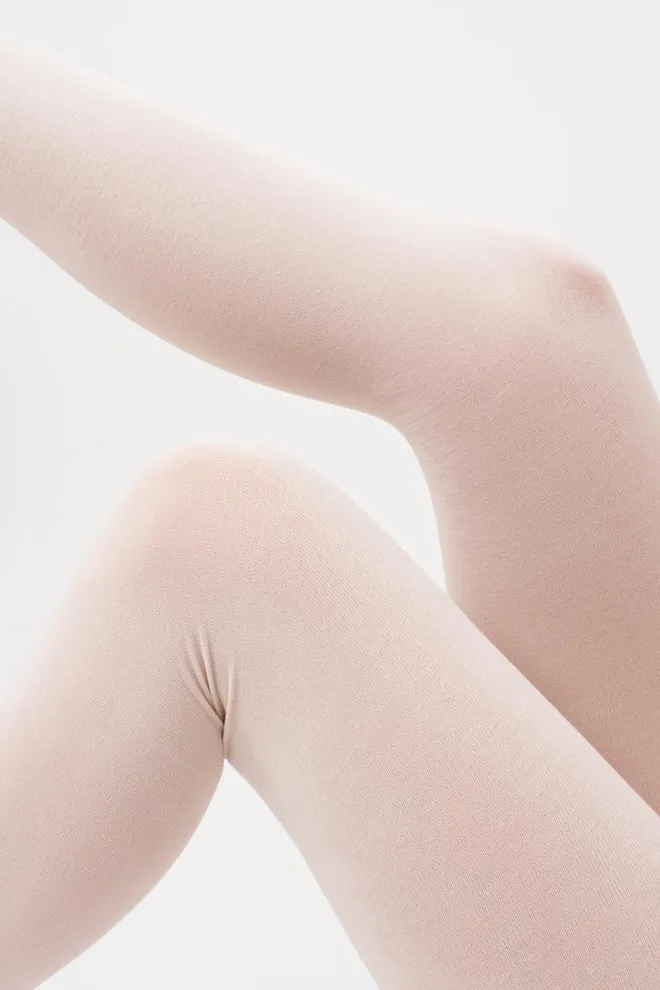 Теплі бавовняні колготки Lucky cotton 200 den Giulia (panna)