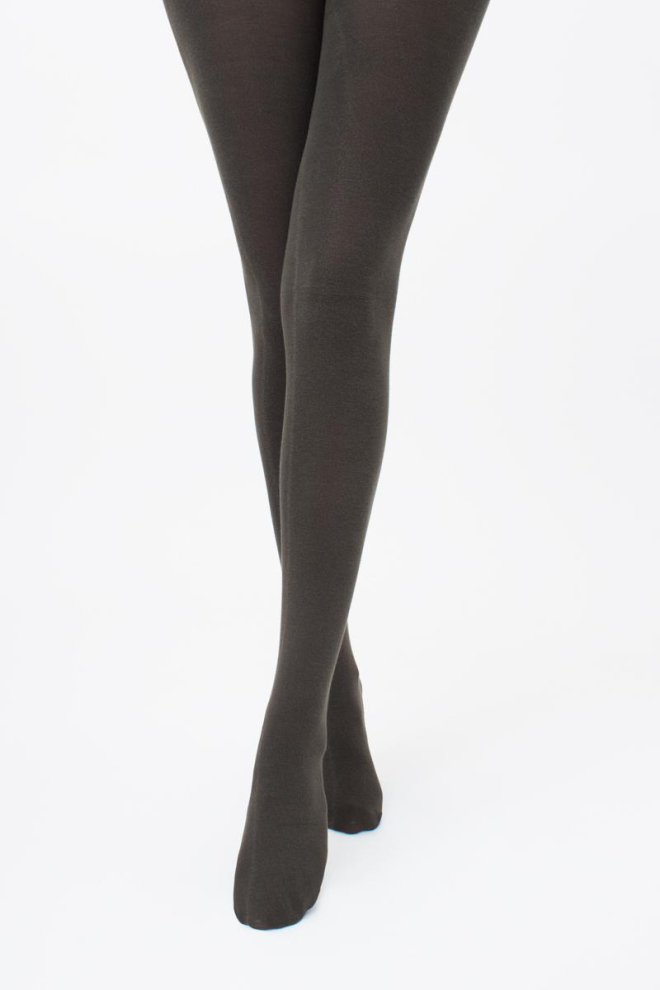 Теплі бавовняні колготки Lucky cotton 200 den Giulia (jungle), чорний