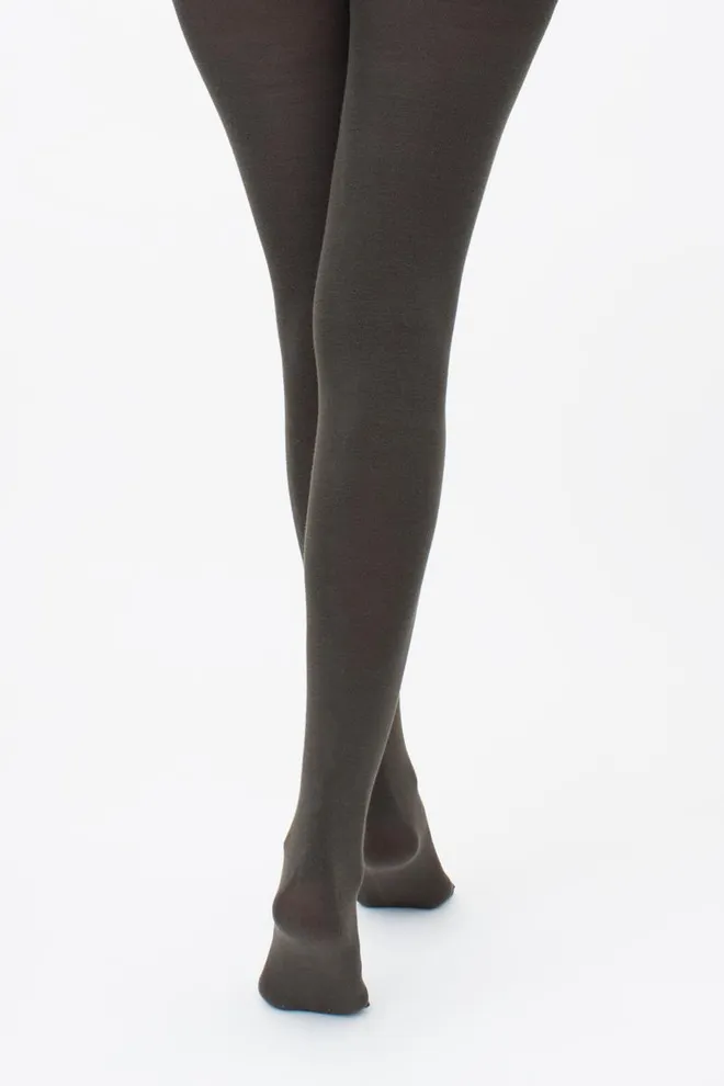 Теплі бавовняні колготки Lucky cotton 200 den Giulia (jungle), чорний