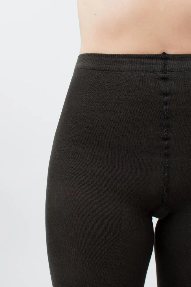 Теплі бавовняні колготки Lucky cotton 200 den Giulia (jungle), чорний