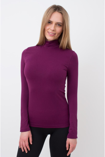 Безшовна водолазка LUPETTO MANICA LUNGA Giulia (magenta purple), фіолетовий