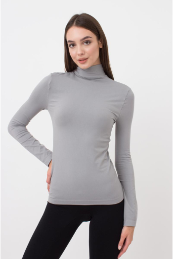 Безшовна водолазка LUPETTO MANICA LUNGA Giulia (ultimate grey), сірий