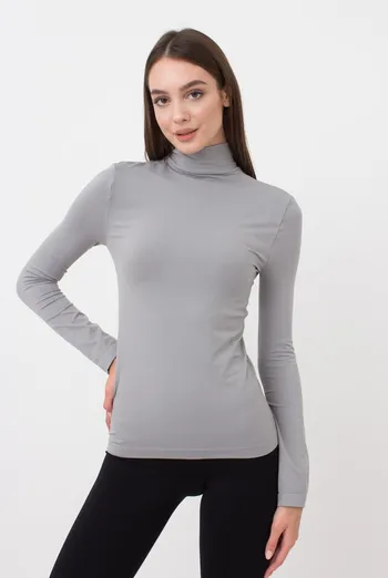 Бесшовная водолазка LUPETTO MANICA LUNGA Giulia (ultimate grey), серый