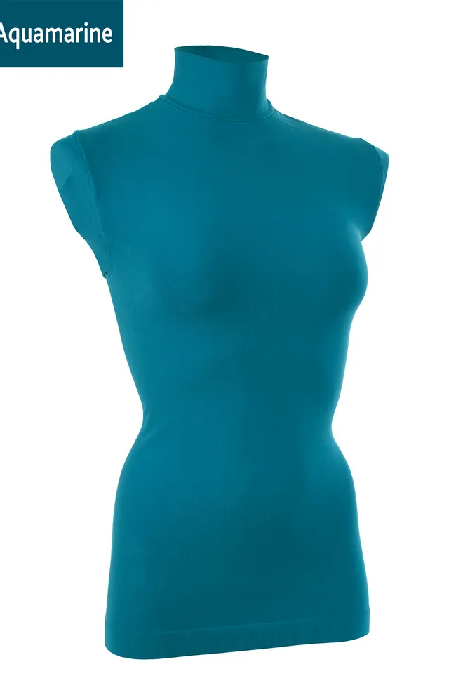Безшовна водолазка Lupetto manica lunga Giulia (aquamarine)