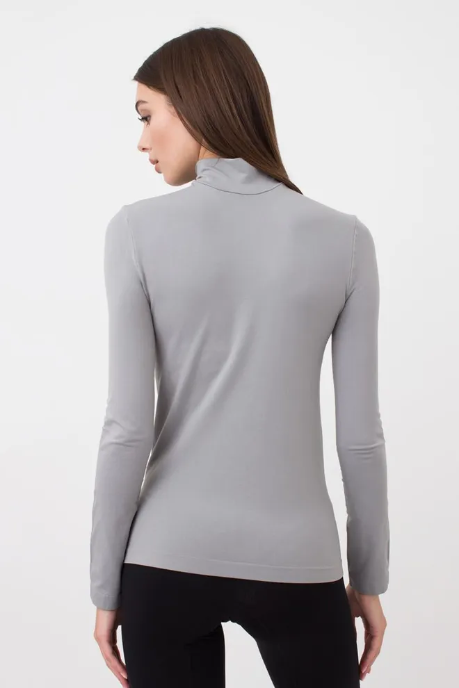 Безшовна водолазка LUPETTO MANICA LUNGA Giulia (ultimate grey), сірий
