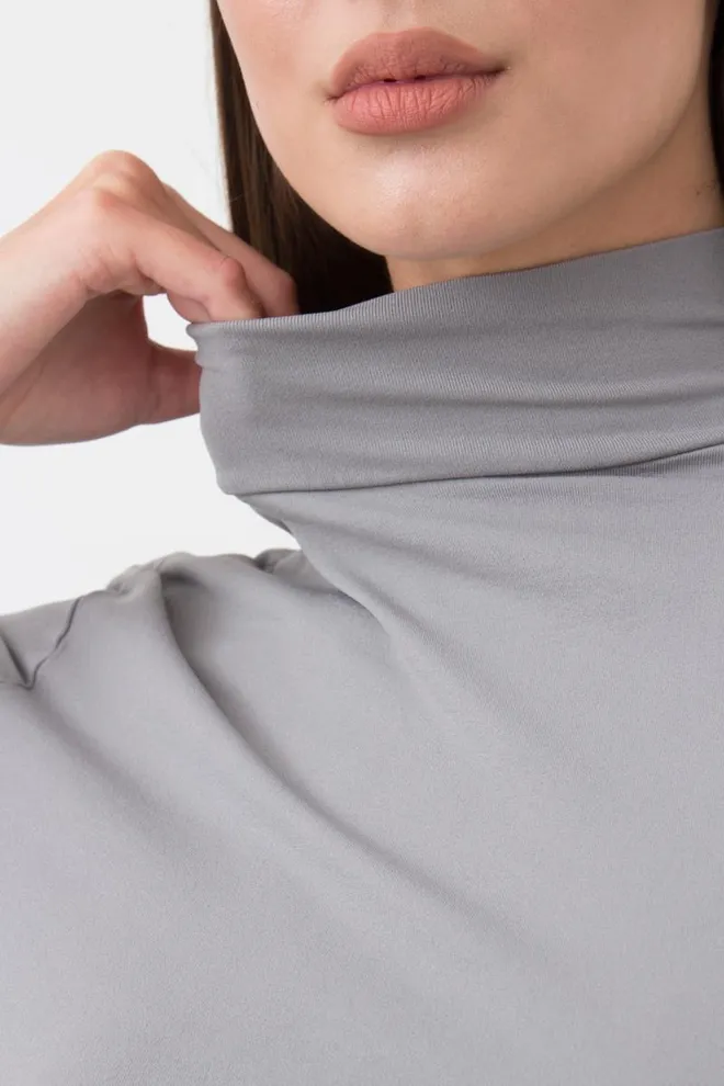 Безшовна водолазка LUPETTO MANICA LUNGA Giulia (ultimate grey), сірий