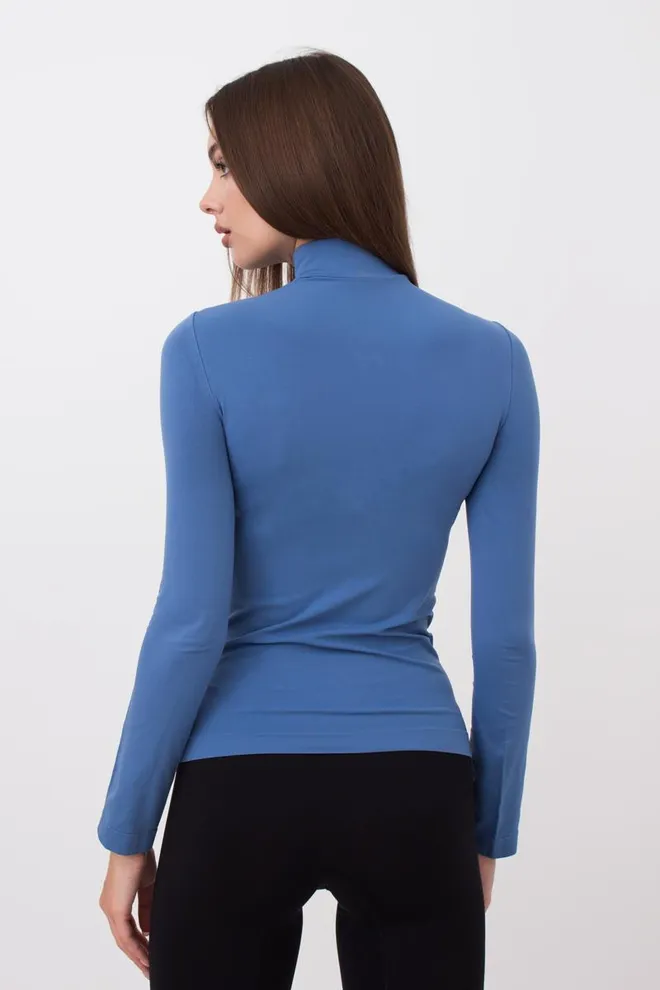 Безшовна водолазка LUPETTO MANICA LUNGA Giulia (riverside), блакитний