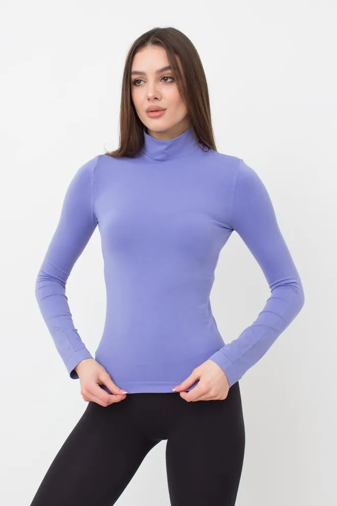 Безшовна водолазка LUPETTO MANICA LUNGA Giulia (very peri), фіолетовий