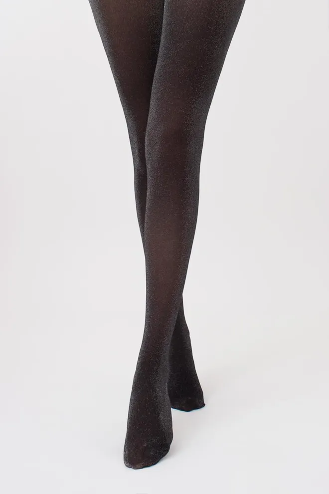 Колготки з блиском Lurex 40 den model 1 Giulia (nero)