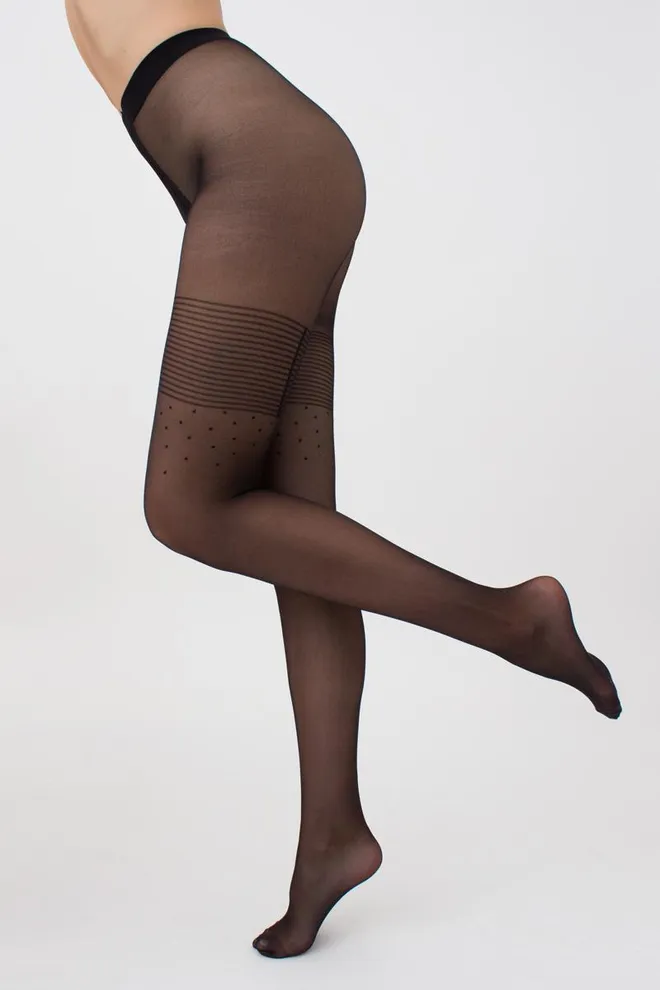 Колготки з імітацією панчіх Luxio 20 den model 1 Giulia (nero)