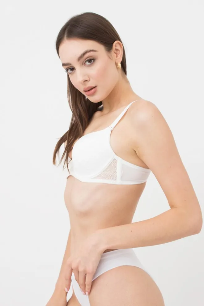 Бюстгальтер з формованою чашкою Laura 1123/21 n Giulia (whisper white), білий