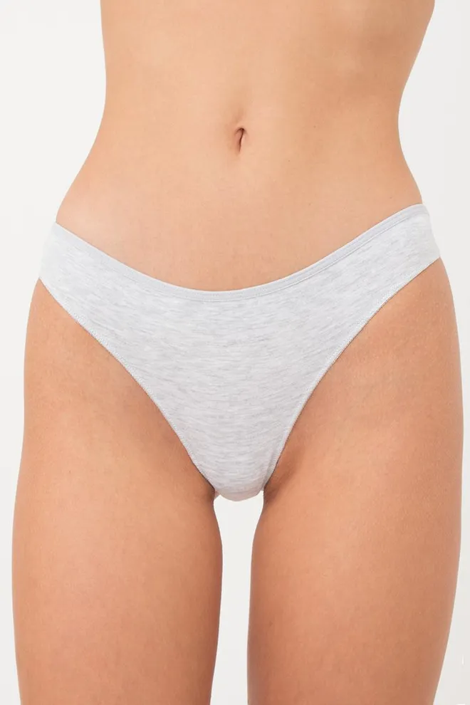 Жіночі труси стрінги Leila 2102/60 Giulia (grey)