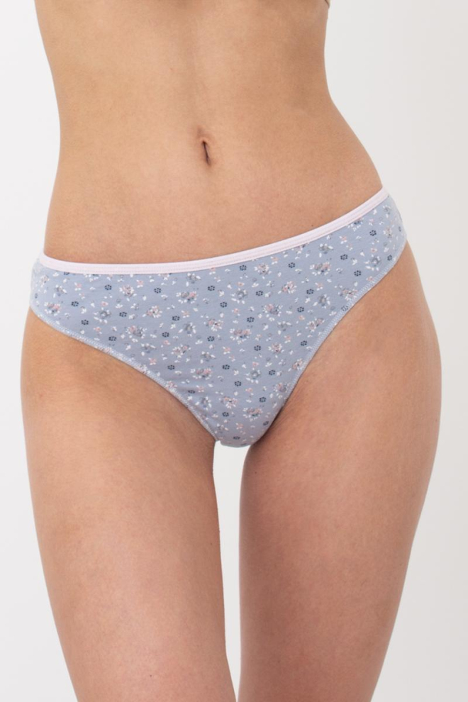 Жіночі труси бразиліана з принтом Leila print 2223/60 Giulia (flowers)