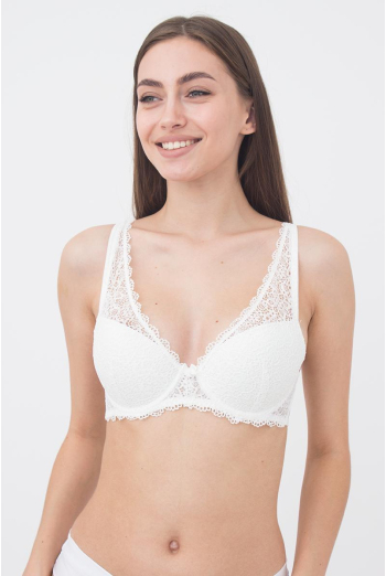 Бюстгальтер мереживний з формованою чашкою Letizia 1242/41 Giulia (whisper white)