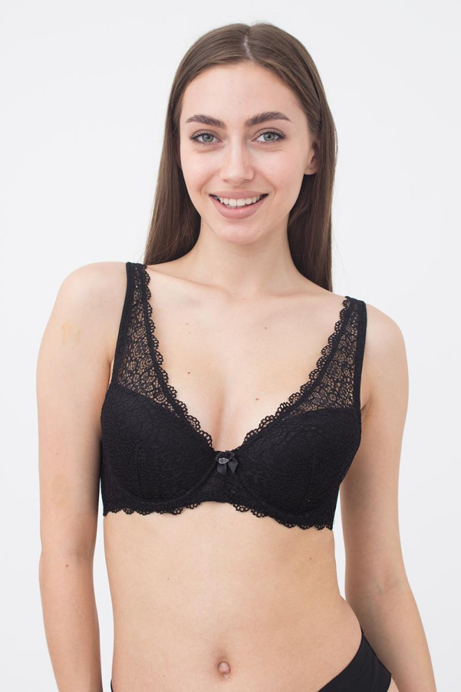 Бюстгальтер кружевной с формованной чашкой Letizia 1242/41 Giulia (black)