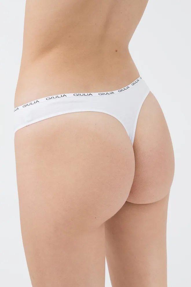 Женские трусы стринги Logo 2102/60 Giulia (white)