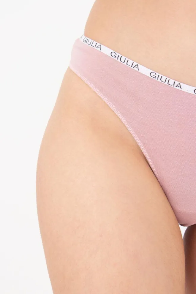 Женские трусы стринги Logo 2102/60 Giulia (rose)