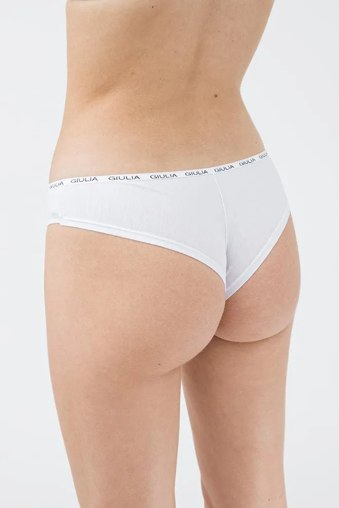 Женские трусы бразилиана Logo 2206/60 Giulia (white)