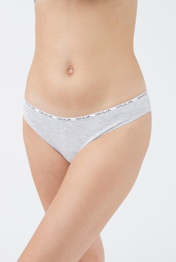 Женские трусы слипы Logo 2302/60 Giulia (grey melange) Женские трусы слипы Logo 2302/60 Giulia (grey melange)