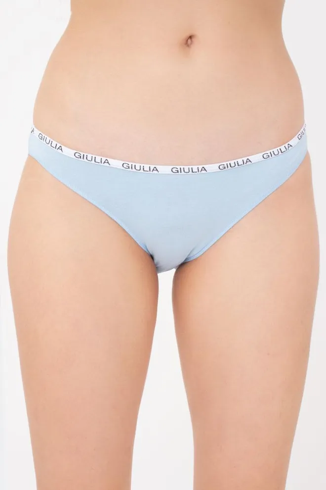 Женские трусы слипы Logo 2302/60 Giulia (sky blue)