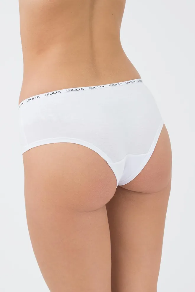 Женские трусы хипстеры Logo 2602/60 Giulia (white)
