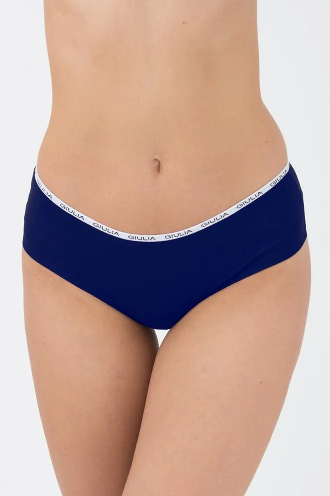 Женские трусы хипстеры Logo 2602/60 Giulia (navy)